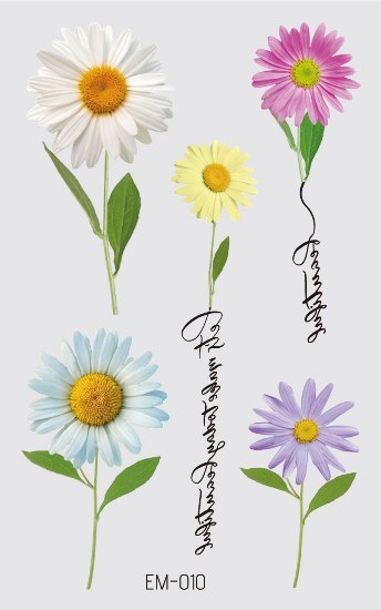 Waterproof Flower Tattoo Stickers - Festigal