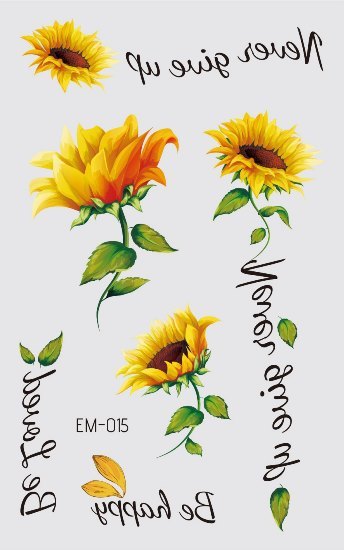 Waterproof Flower Tattoo Stickers - Festigal