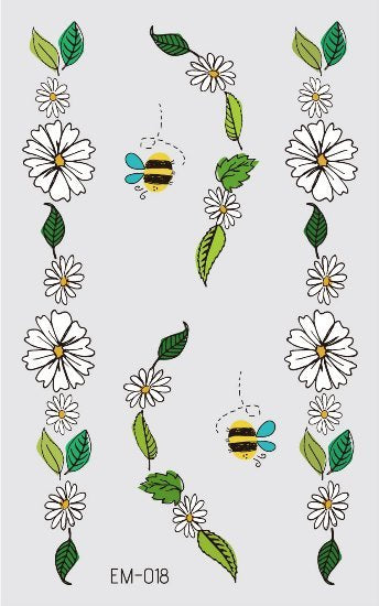 Waterproof Flower Tattoo Stickers - Festigal