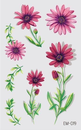 Waterproof Flower Tattoo Stickers - Festigal