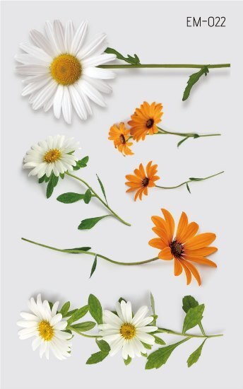 Waterproof Flower Tattoo Stickers - Festigal