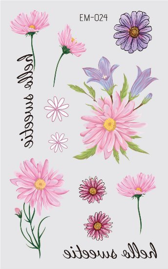 Waterproof Flower Tattoo Stickers - Festigal