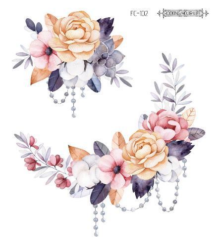 Waterproof Flower Tattoo Stickers - Festigal