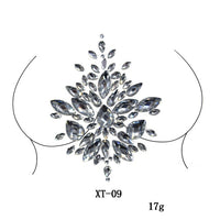 Sparkling Rhinestone Facial Art Stickers - Festigal