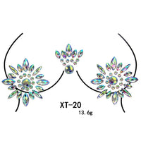 Sparkling Rhinestone Facial Art Stickers - Festigal