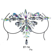 Sparkling Rhinestone Facial Art Stickers - Festigal
