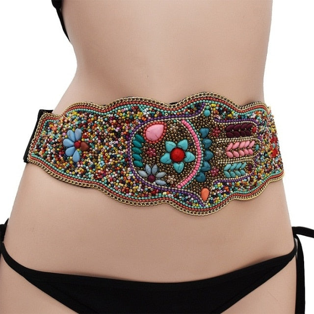 Hamsa Hand Beaded Belt - Festigal