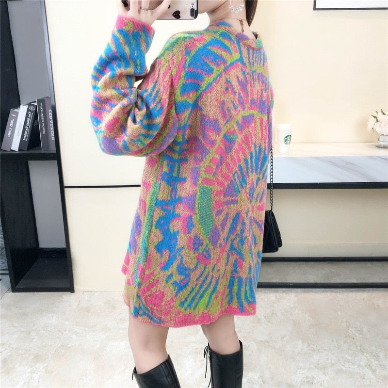 Oversized Tie Dye Sweater - Festigal