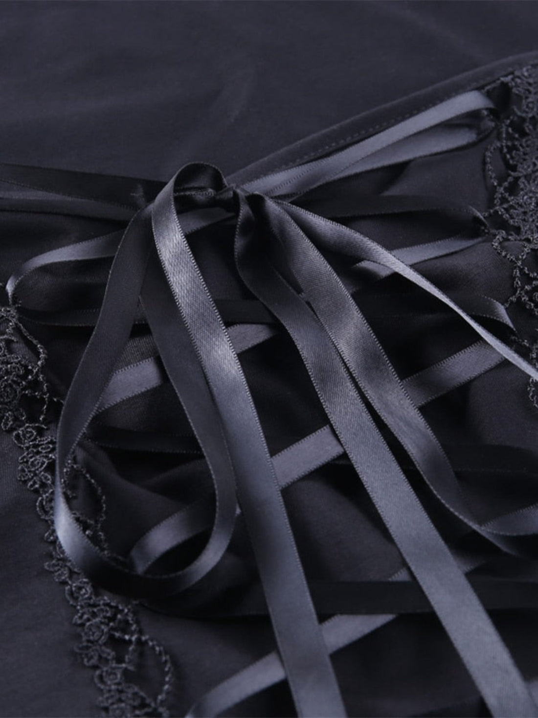 Gothic Corset Style Lace Up Top - Festigal