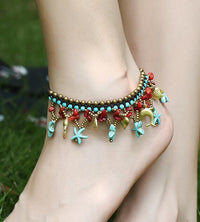 Starfish and Dolphin Anklet - Festigal